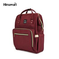 Himawari - Mochila Bolso Maternal Ideal para Mamá Multibolsillos - Rojo Vino