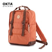 Himawari - Mochila escolar o de viaje porta Laptop - Naranja