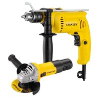 Taladro Percutor Stanley SDH600 1/2"" 600w + Amoladora 750w