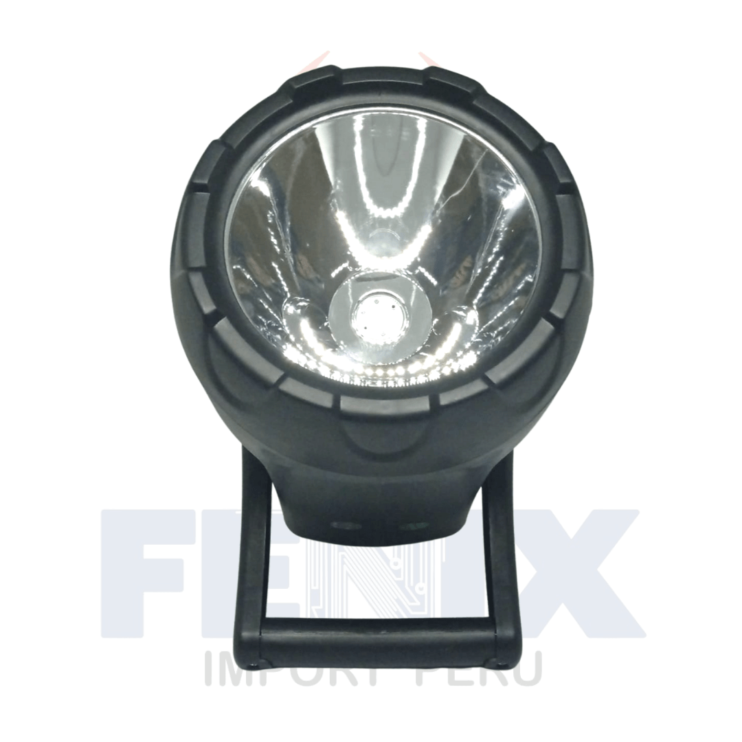 Linterna Recargable Potente 10w 200 Mts Opalux Hb-4011t Negro
