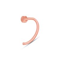 Piercing argolla acrílico naranja para nariz nostril