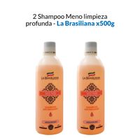 2 Shampoo antiresiduo limpieza profunda - La Brasiliana 500gr