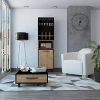 Bar Alto + Mesa Centro Kaia - Wengue / Miel