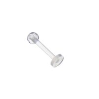 Piercing transparente acrílico 10mm labret helix tragus