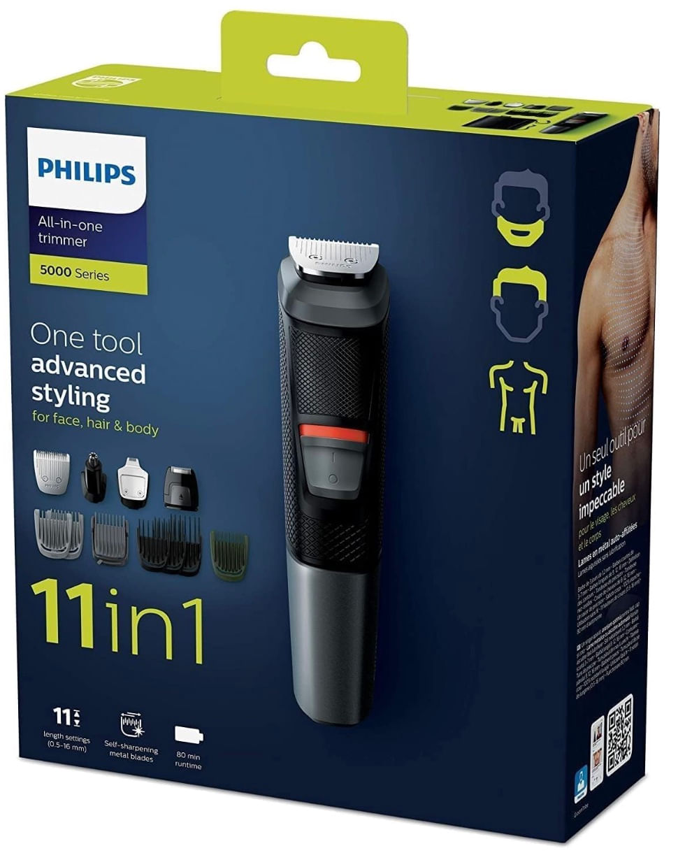 Recortador Philips 11 en 1 para Barba, Cuerpo y Cabello MG5730