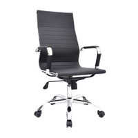 Sillon De Escritorio Boss Negro Con Cabecero Bonno