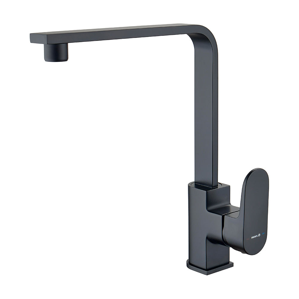 Mezcladora de lavadero monocomando Oxford Negro Mate