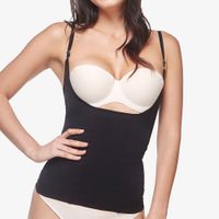 Faja Senos Libres Latex Negro