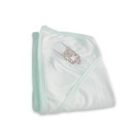 Manta Reversible Sweetie Algodón Pima Verde Agua