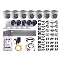 Kit 12 Cámaras de Vigilancia Hikvision Full Hd 1080P 2Tb P2p Kit de Micrófono