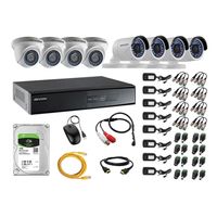 Kit 8 Cámaras de Vigilancia Hikvision Hd 720P Disco 1Tb P2p Kit de Micrófono