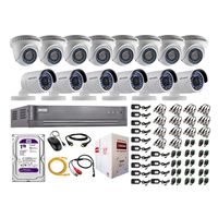 Kit 14 Cámaras de Vigilancia Hikvision Full Hd 1080P 1Tb P2p Kit de Micrófono