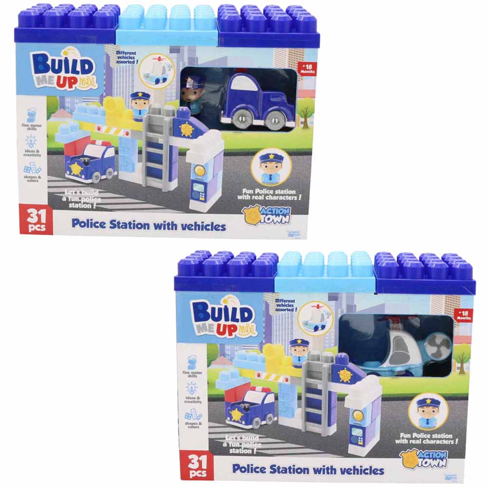Bloques de Construcción BUILD ME UP MAXI Estación de Policía 31pcs (Modelos Aleatorios)