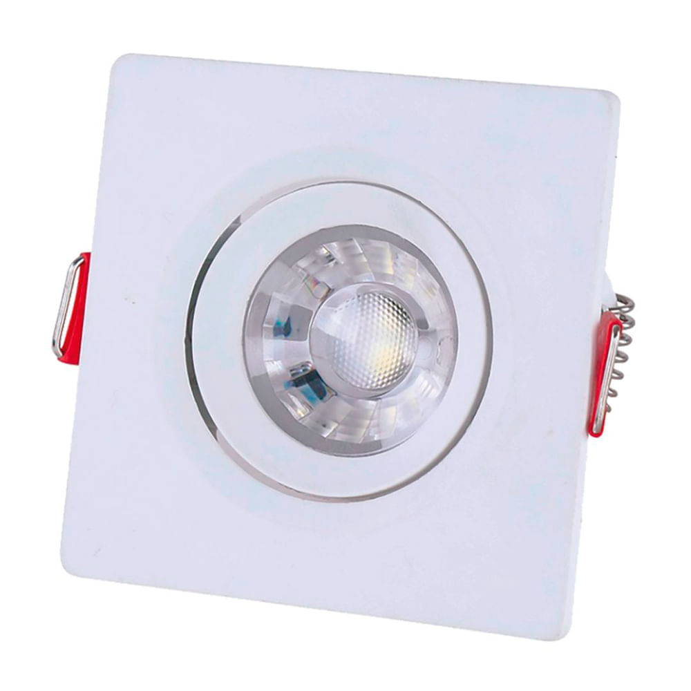 Spot Led Tramontina 3000k Cuadrado 3w Luz Cálida