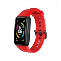Correa de Silicona Para Huawei Band 6 - Rojo