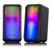 Parlante 2.0 Led RGB 2.5"" Jack 3.5mm  Mic S305 Luxor Micronics