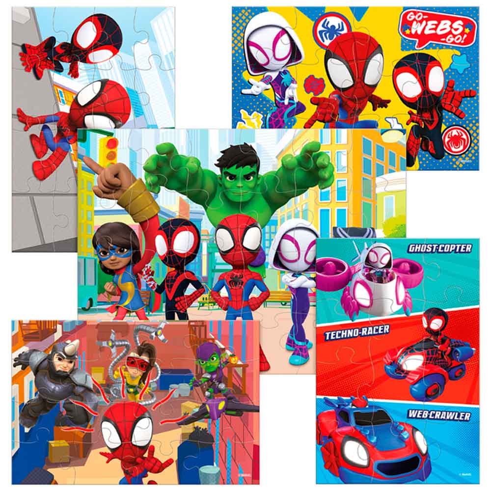 Rompecabezas DISNEY Spidey 5 en 1