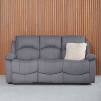 Sillon Reclinable Pietro 3 Cuerpos Gris