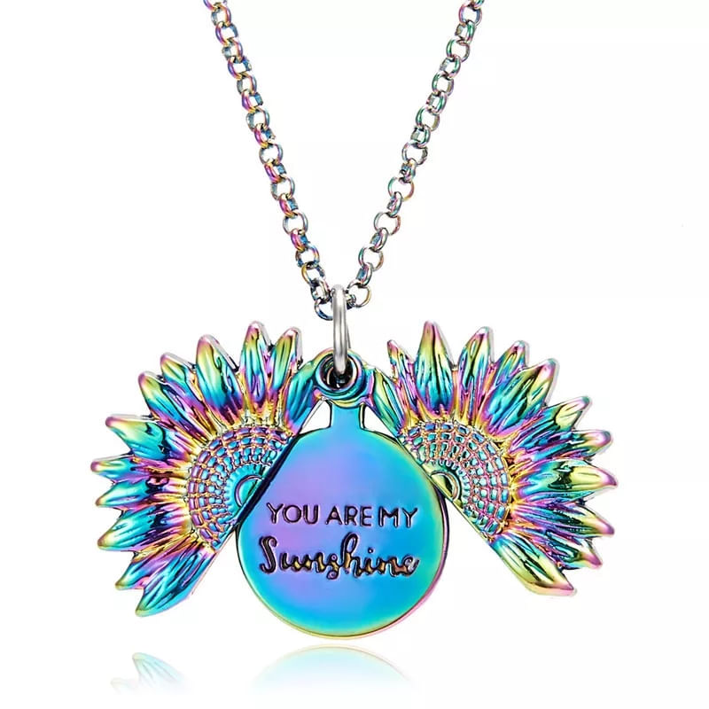 Collar de girasol multicolor you are my sunshine