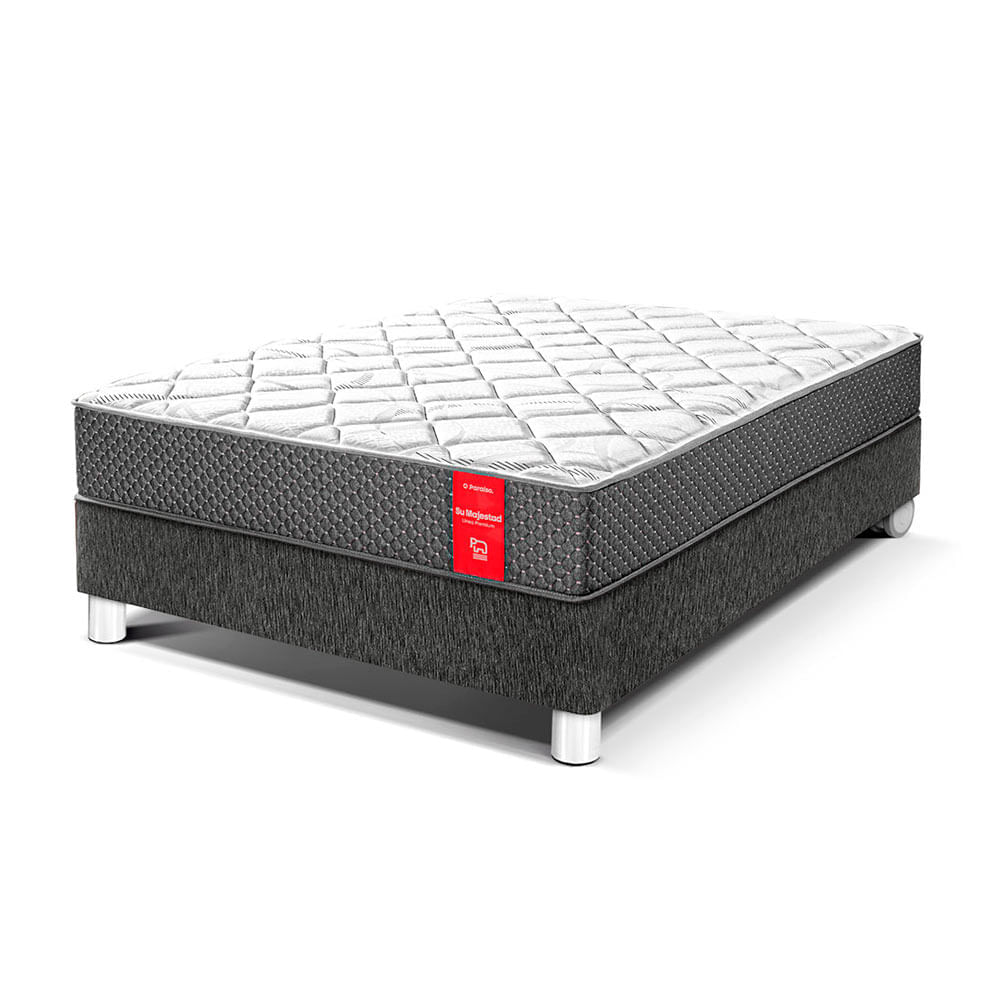 Cama Paraíso Su Majestad 1.5 Plazas Charcoal