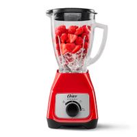 Licuadora Oster BLSTKAGRRD Rojo Vaso de Vidrio y Control de Perilla