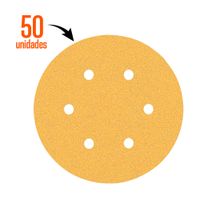 Disco de lija para madera 150mm Grano 80 x50 unidades