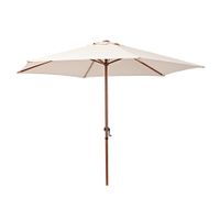 Sombrilla Terraza Central Polar Hexagonal 260cm Taupe