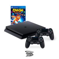 Playstation 4 Reacondicionada PS4 SLIM 1TB con 2 mandos + CRASH4
