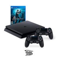 Playstation 4 Reacondicionada PS4 SLIM 1TB con 2 mandos + RESIDENT4