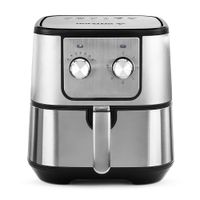 Freidora de Aire Holstein HH-09202009B 5.5L 1700W Negro/Plata - Panel Análogo