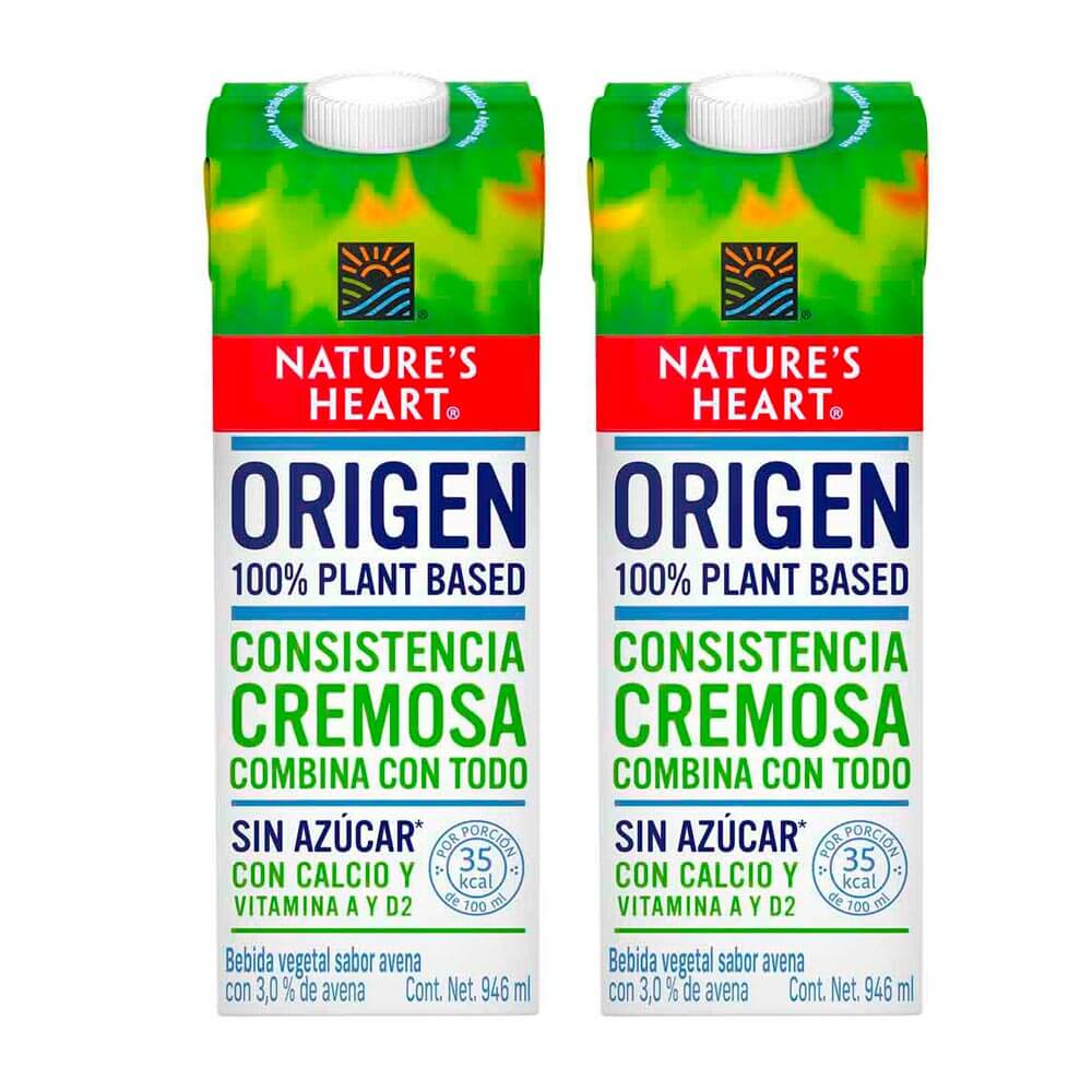 Pack Bebida de Avena NATURE'S HEART Tetrapack 946ml x 2un