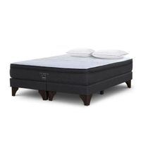 Cama Europea Tempo King + 2 Almohadas Memory Max