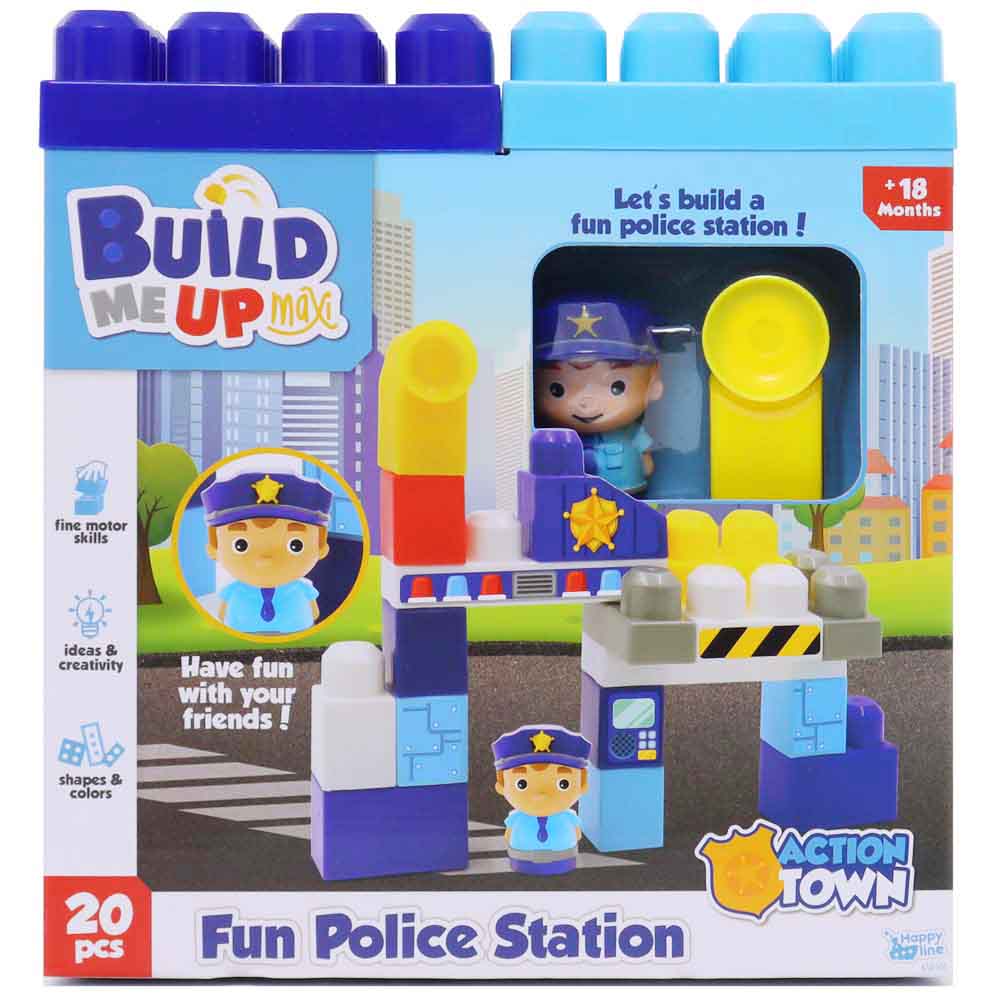 Juguete de Construcción BUILD ME UP MAXI Estación de Policías 20pcs 6501