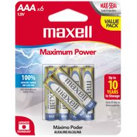 Pilas MAXELL AAA Blíster 6un