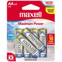 Pilas MAXELL AA Blíster 6un