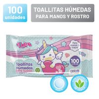 Toallitas Húmedas GELATTI Unicorn Bolsa 100un