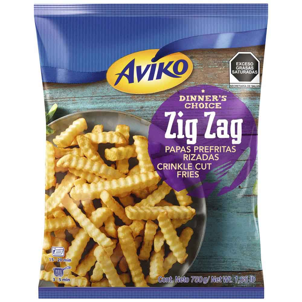Papas Prefritas Rizadas AVIKO Bolsa 750g