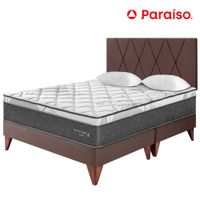Dormitorio PARAISO Euro Pocket Star Queen + Cabecera Loft Chocolate