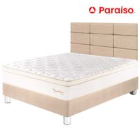 Dormitorio PARAISO Royal Prince 1.5 Plazas + Cabecera Blocks Champagne