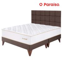 Dormitorio PARAISO Euro Royal Elizabeth King + Cabecera Blocks Chocolate