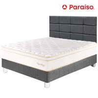 Dormitorio PARAISO Royal Prince 2 Plazas + Cabecera Blocks Gris