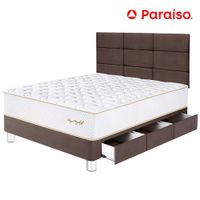 Dormitorio PARAISO Royal Elizabeth C/Cajones 1.5 Plaza s+ Cabecera Block Chocolate