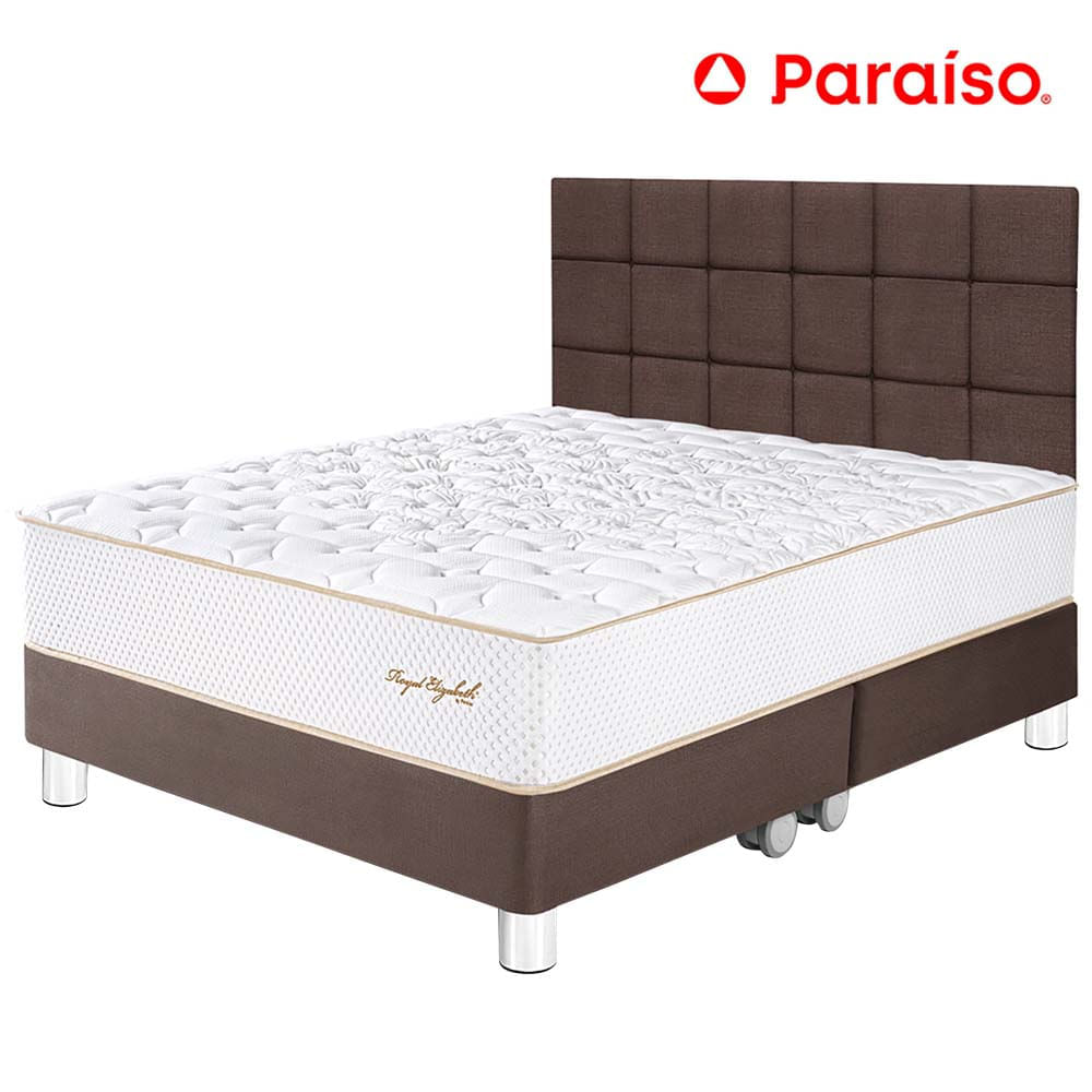 Dormitorio PARAISO Royal Elizabeth King + Cabecera Blocks Chocolate