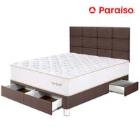 Dormitorio PARAISO Royal Elizabeth C/Cajones 2 Plazas + Cabecera Block Chocolate