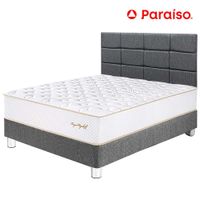 Dormitorio PARAISO Royal Elizabeth 2 Plazas + Cabecera Blocks Gris