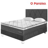 Dormitorio PARAISO Pocket Star 2 Plazas + Cabecera Loft Charcoal