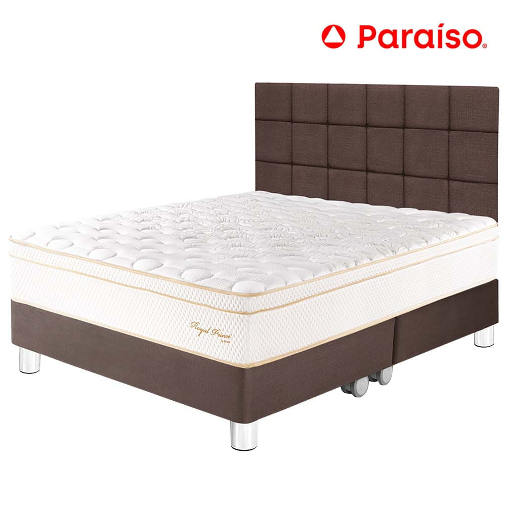 Dormitorio PARAISO Royal Prince King + Cabecera Blocks Chocolate