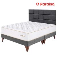 Dormitorio PARAISO Euro Royal Elizabeth Queen + Cabecera Blocks Gris