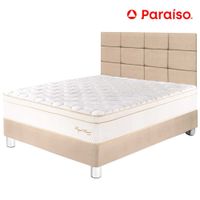 Dormitorio PARAISO Royal Prince 2 Plazas + Cabecera Blocks Champagne