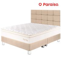 Dormitorio PARAISO Royal Prince Queen + Cabecera Blocks Champagne